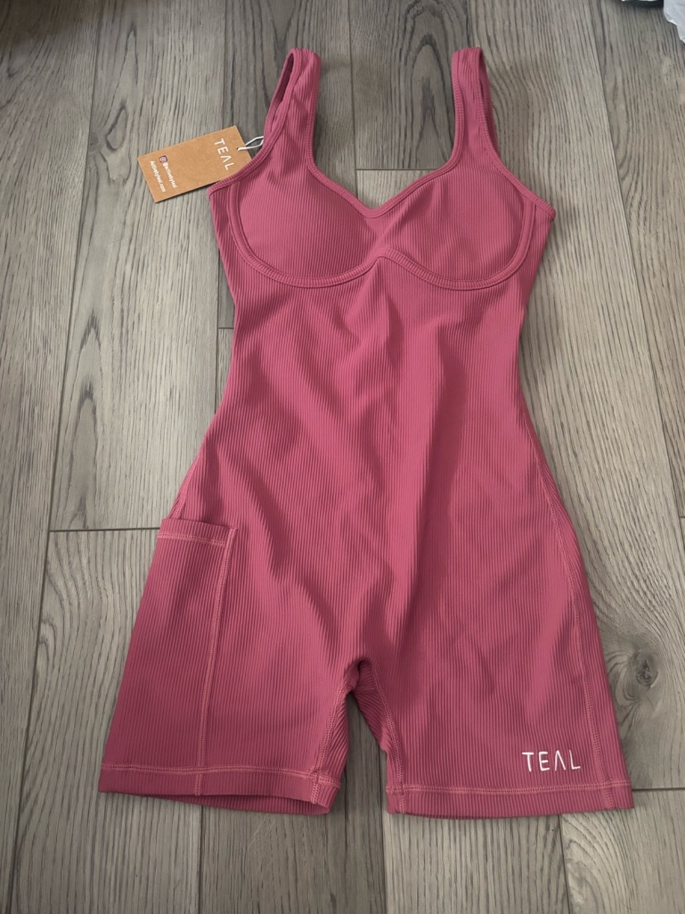 New Active By Teal Pink Jumpsuit